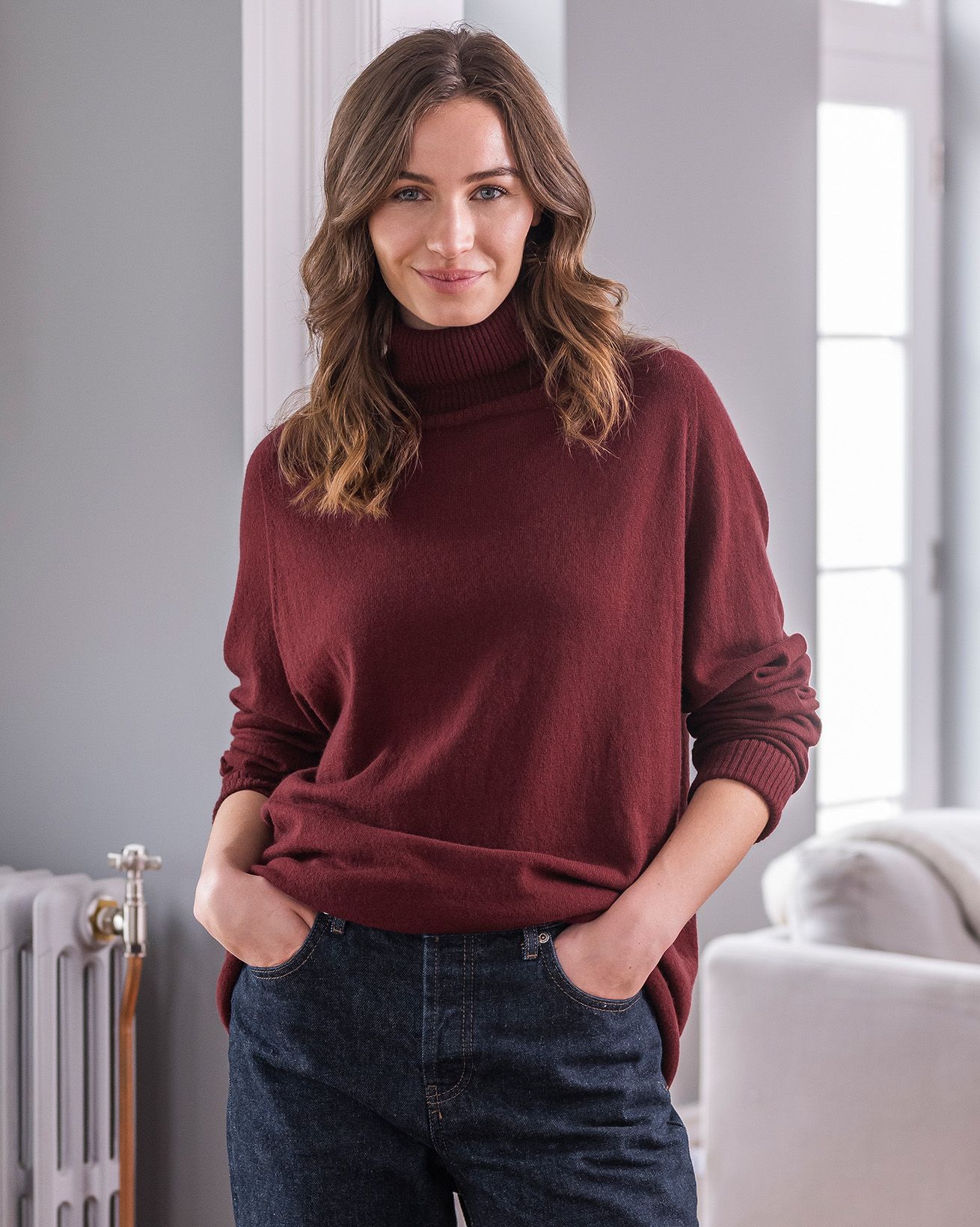 Supersoft Slouch Turtleneck Sweater