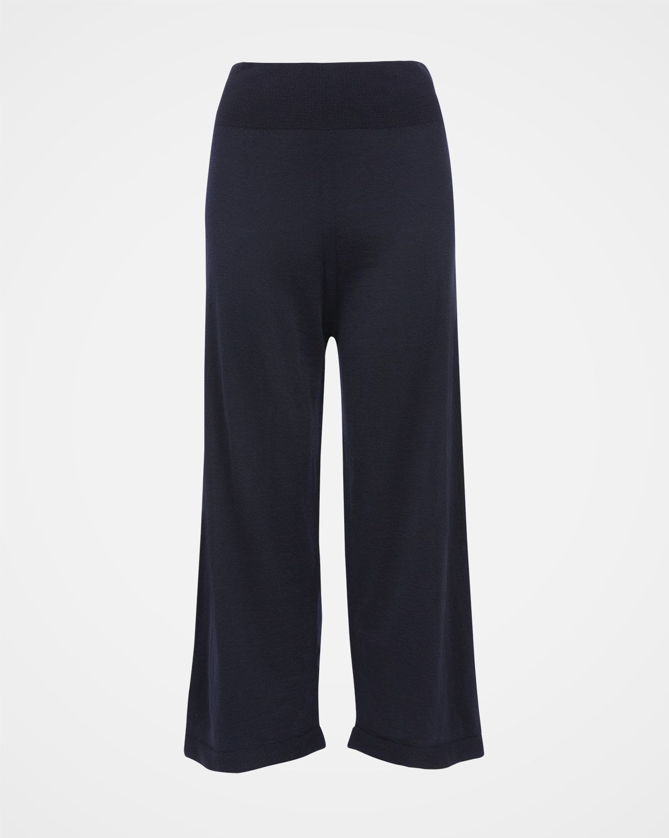 Merino Cropped Lounge Pants / Navy / S