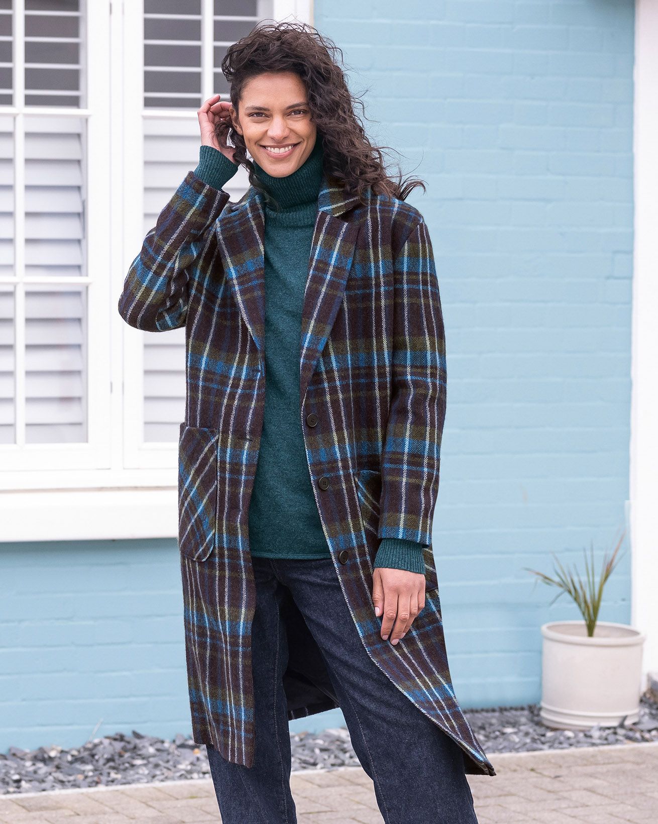 Manteau Longueur Genou En Laine