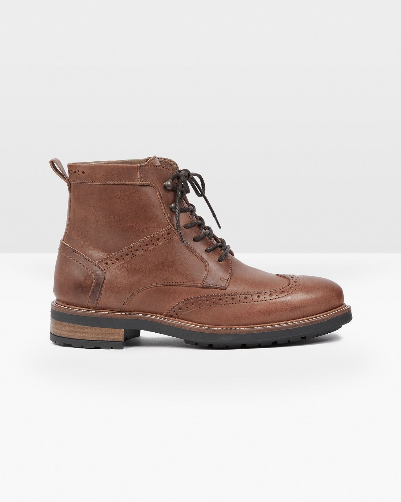 Bottines Homme À Lacets Style Brogues