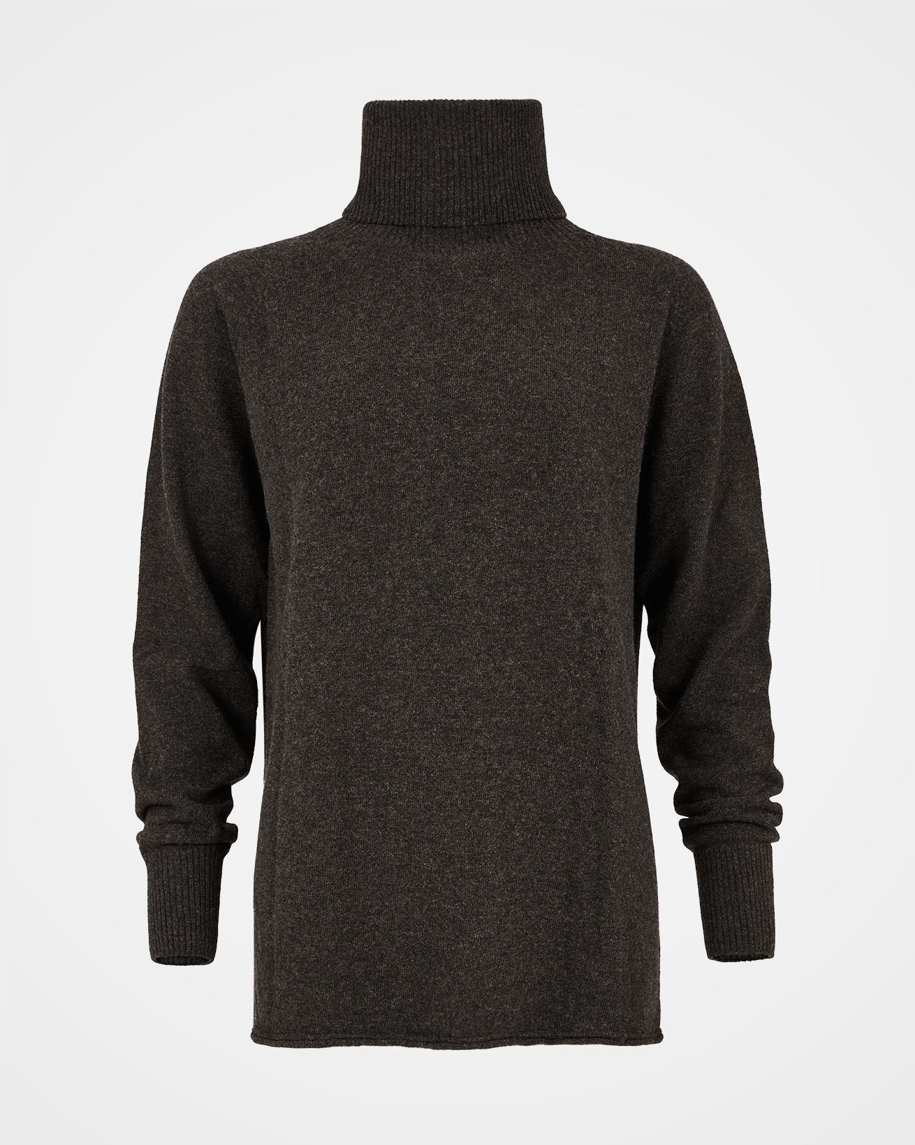 Felted Funnel Neck Sweater / Peony / S 