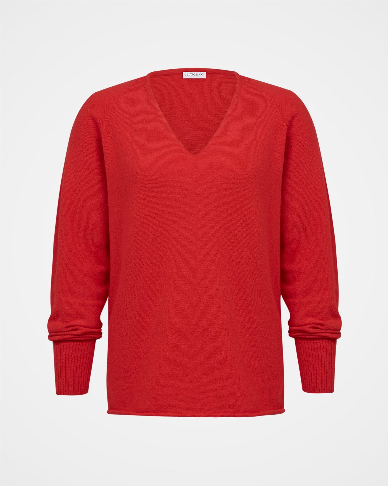 Geelong Slouch V neck / Chilli / S