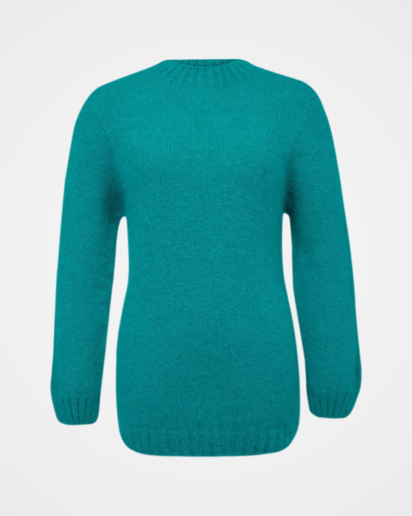 Alpaca Cotton Slouch Jumper / Sea Glass / XL