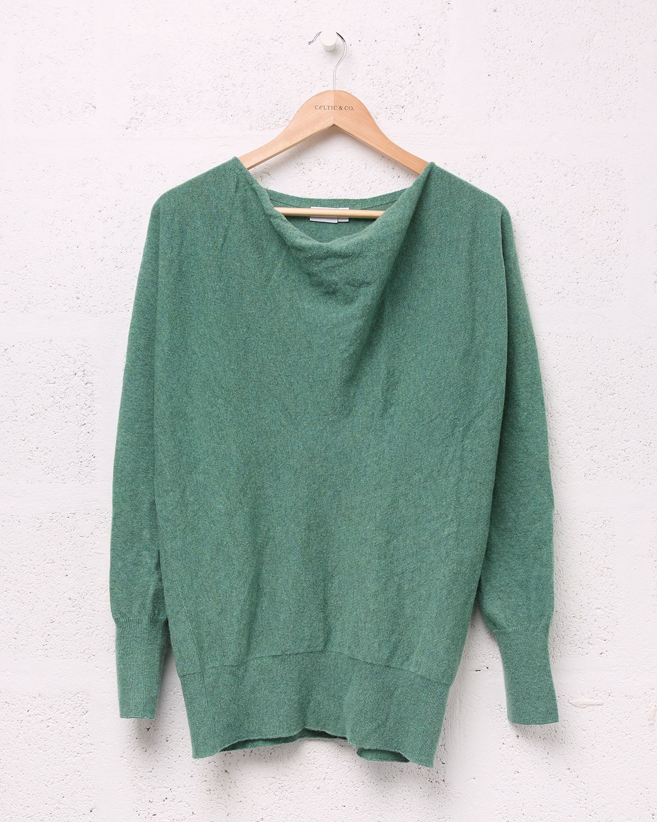 Soft Cowl Jumper / Green / S