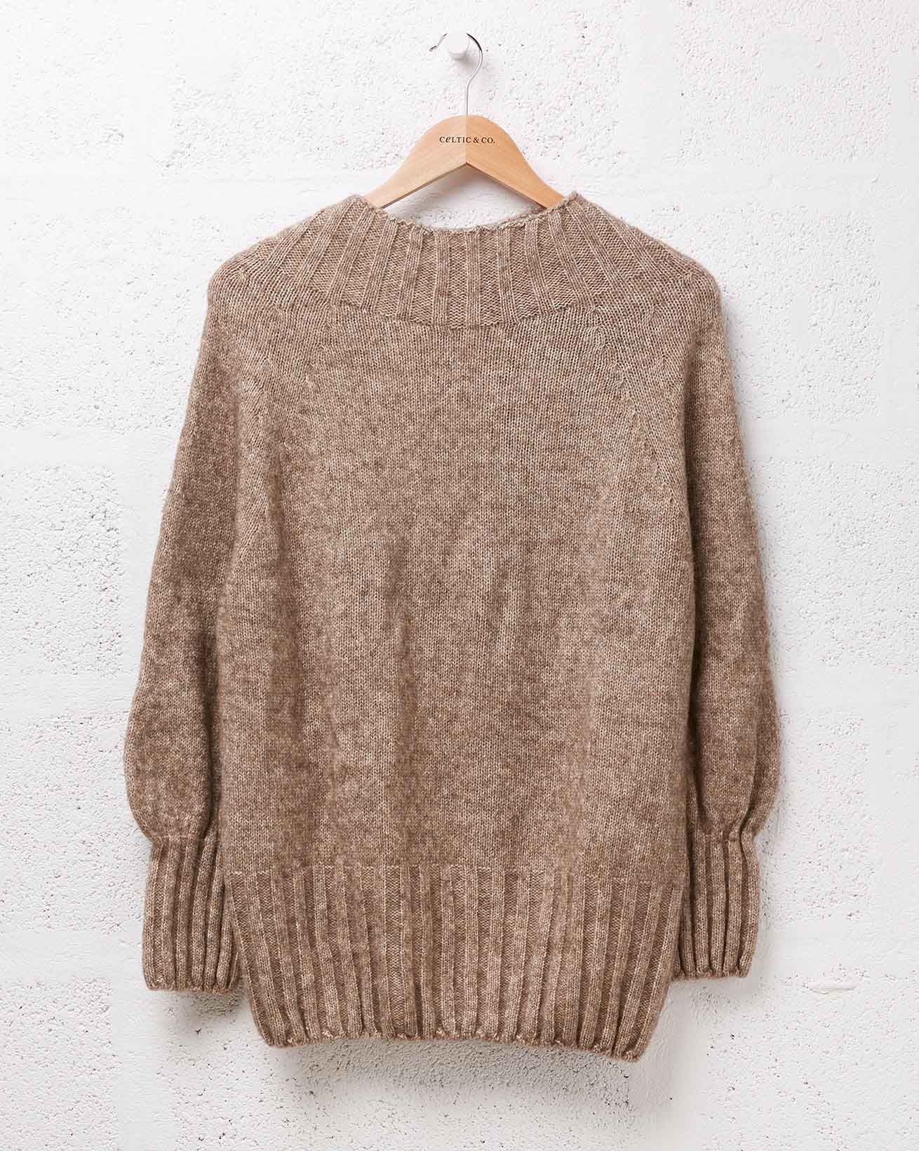 Luxe Ribbed Detail Jumper / Autumn Brown /  S
