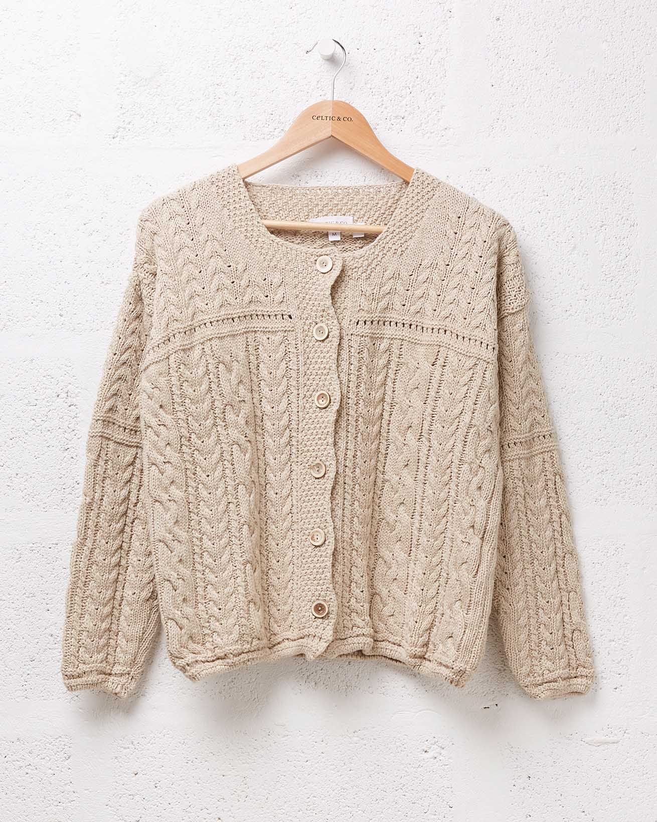 Cotton Linen Cardigan / Oatmeal / M