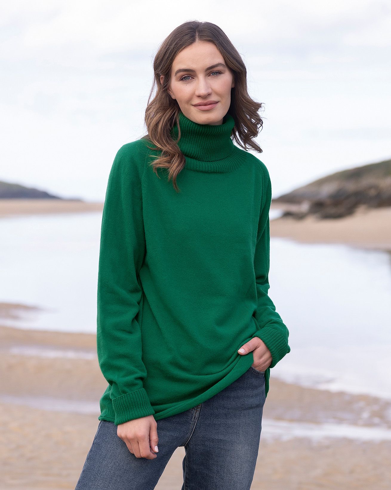 Supersoft Slouch Roll Neck Jumper