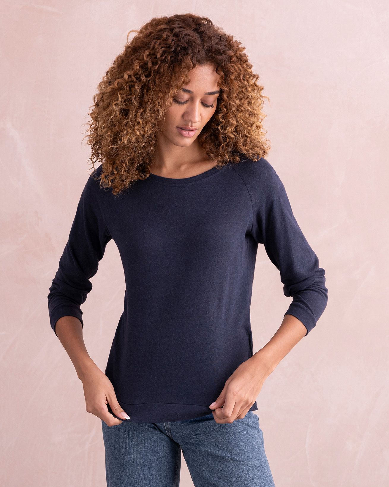 Linen Blend Sweatshirt