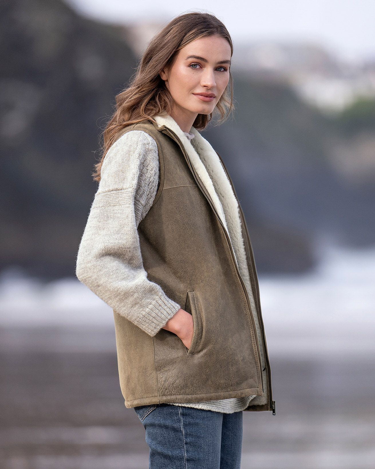 Sheepskin Bodywarmer