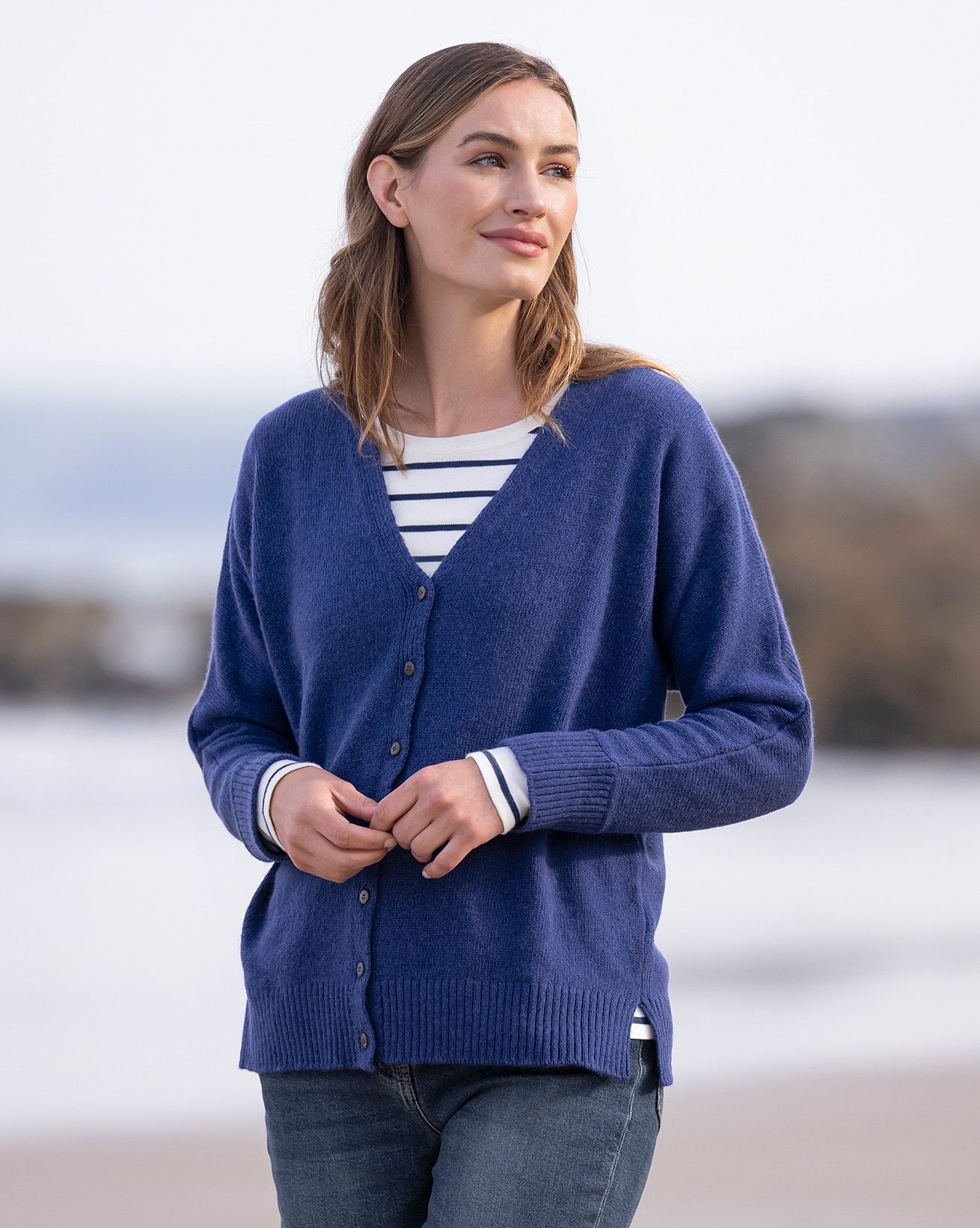 Recycled Alpaca Blend Slouch Cardigan