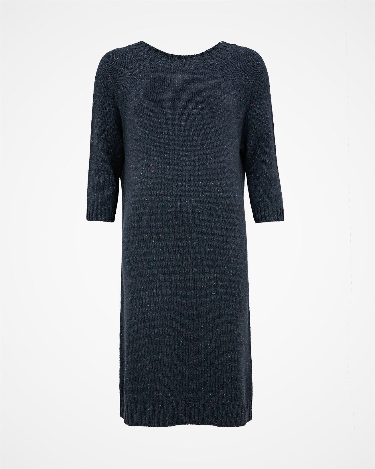 Donegal Midi Dress / Navy Fleck / XL