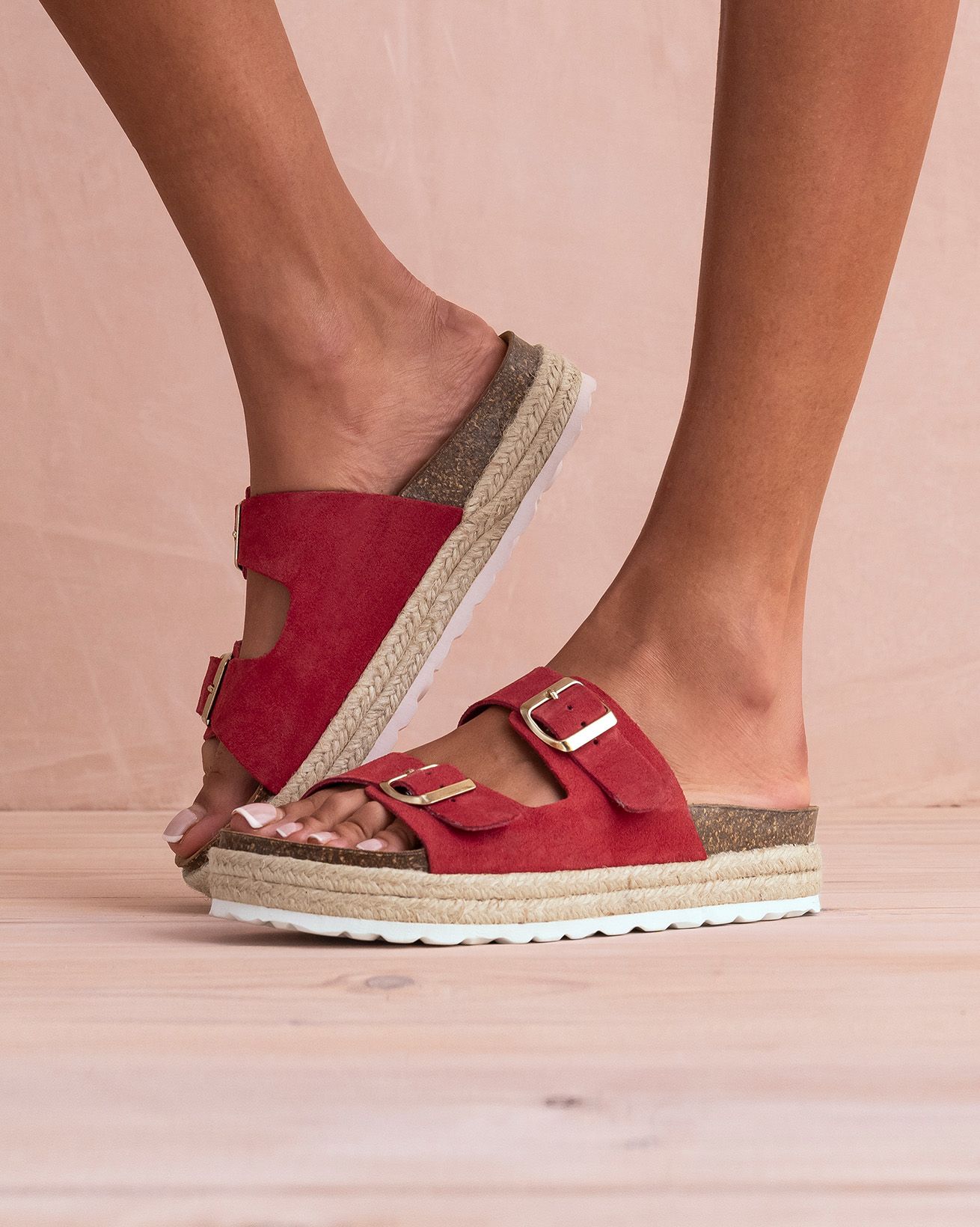 Double Buckle Sandals