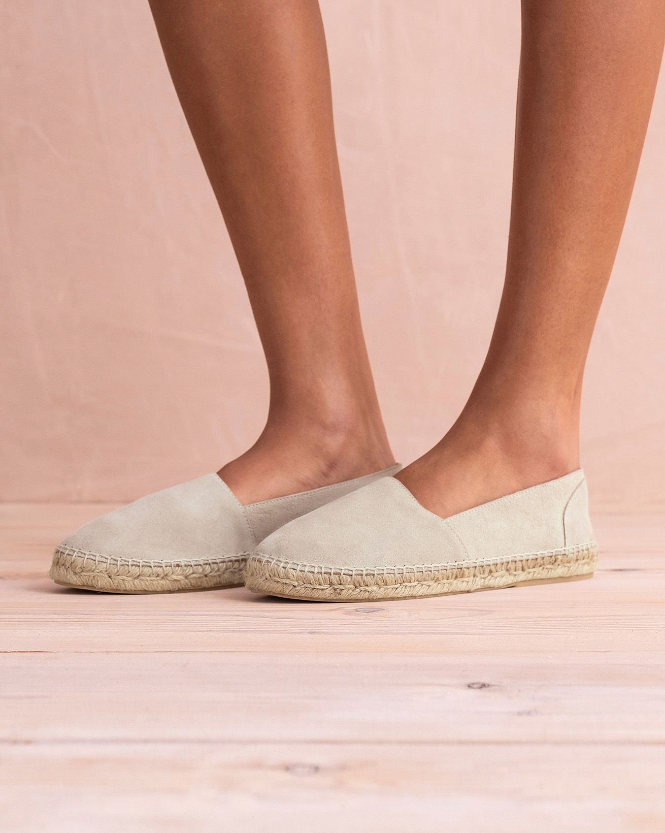 Espadrilles plates à enfiler