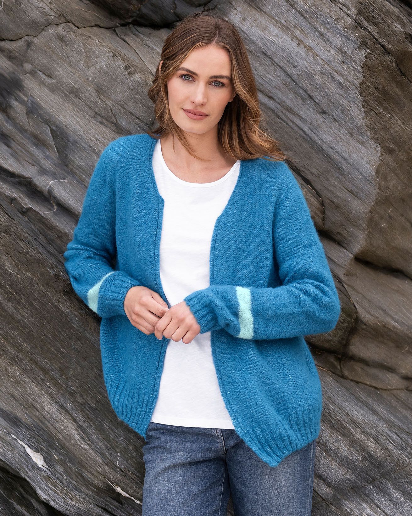 Alpaca / Cotton Slouch Cardigan
