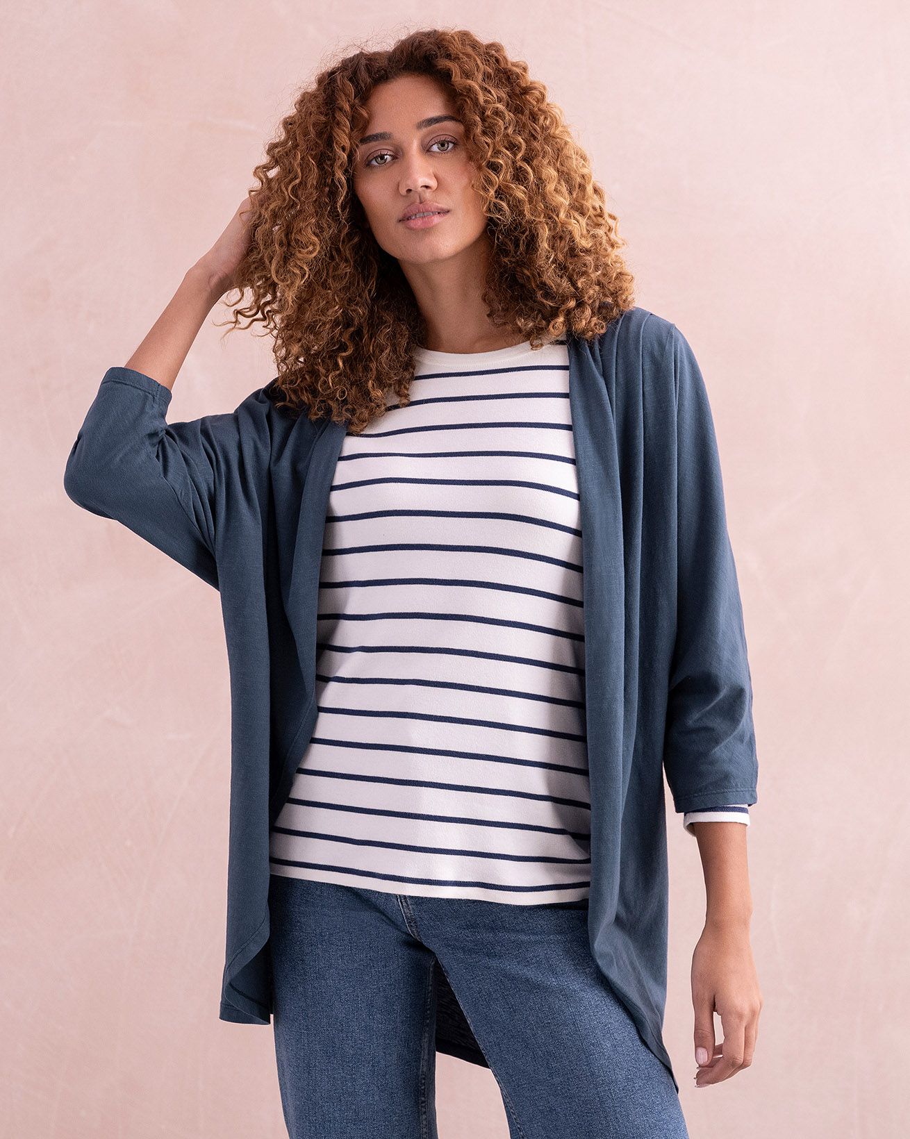 Organic Cotton Jersey Cardigan