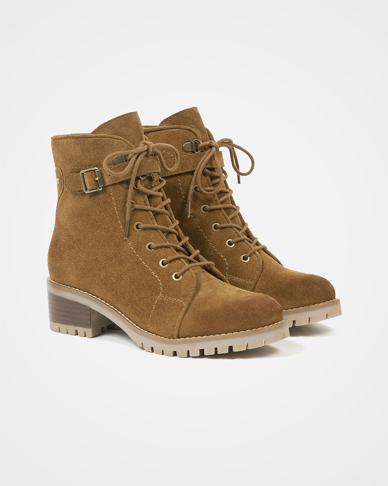 block heel hiker boots