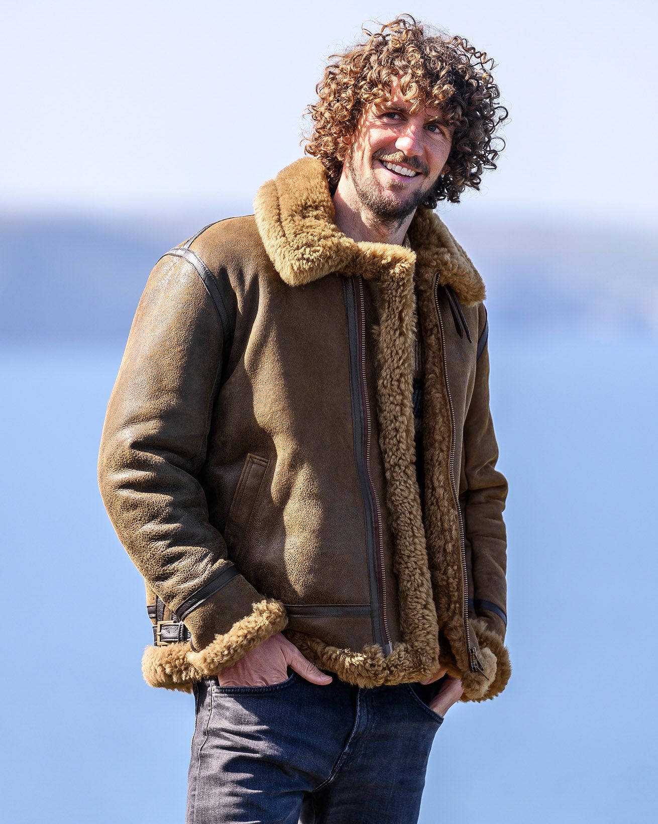 Veste d’aviateur classique homme