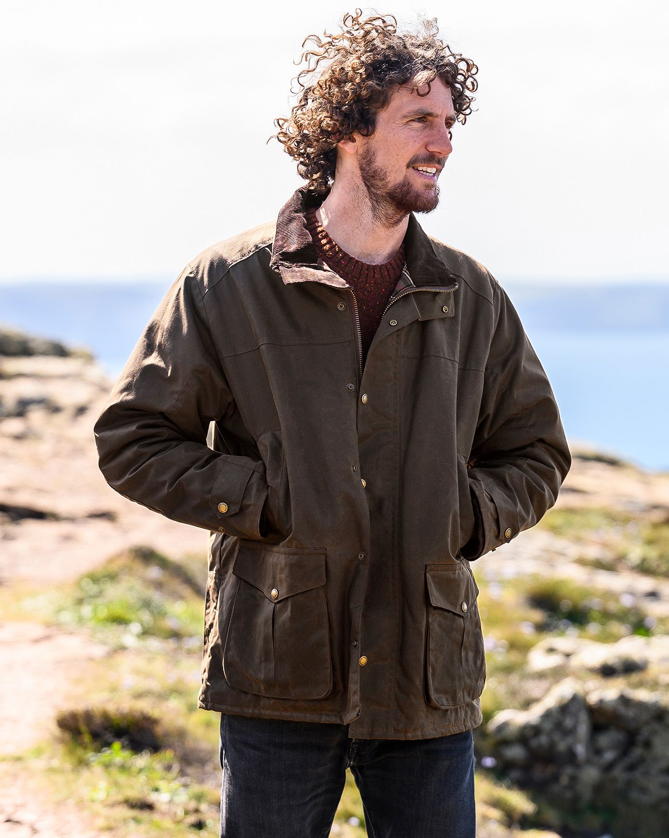Veste En Coton Ciré Homme