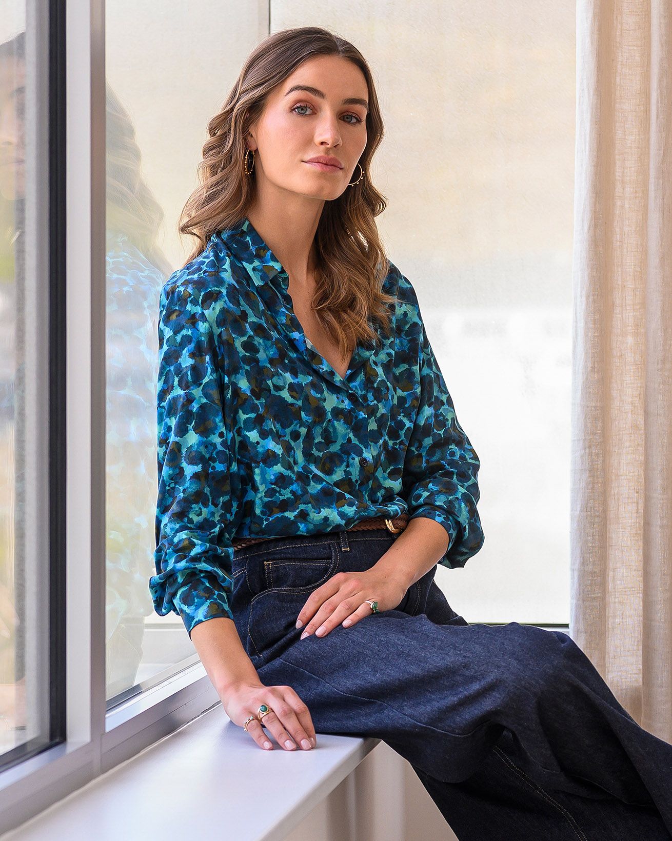 Langärmliges Hemd Mit Kragen