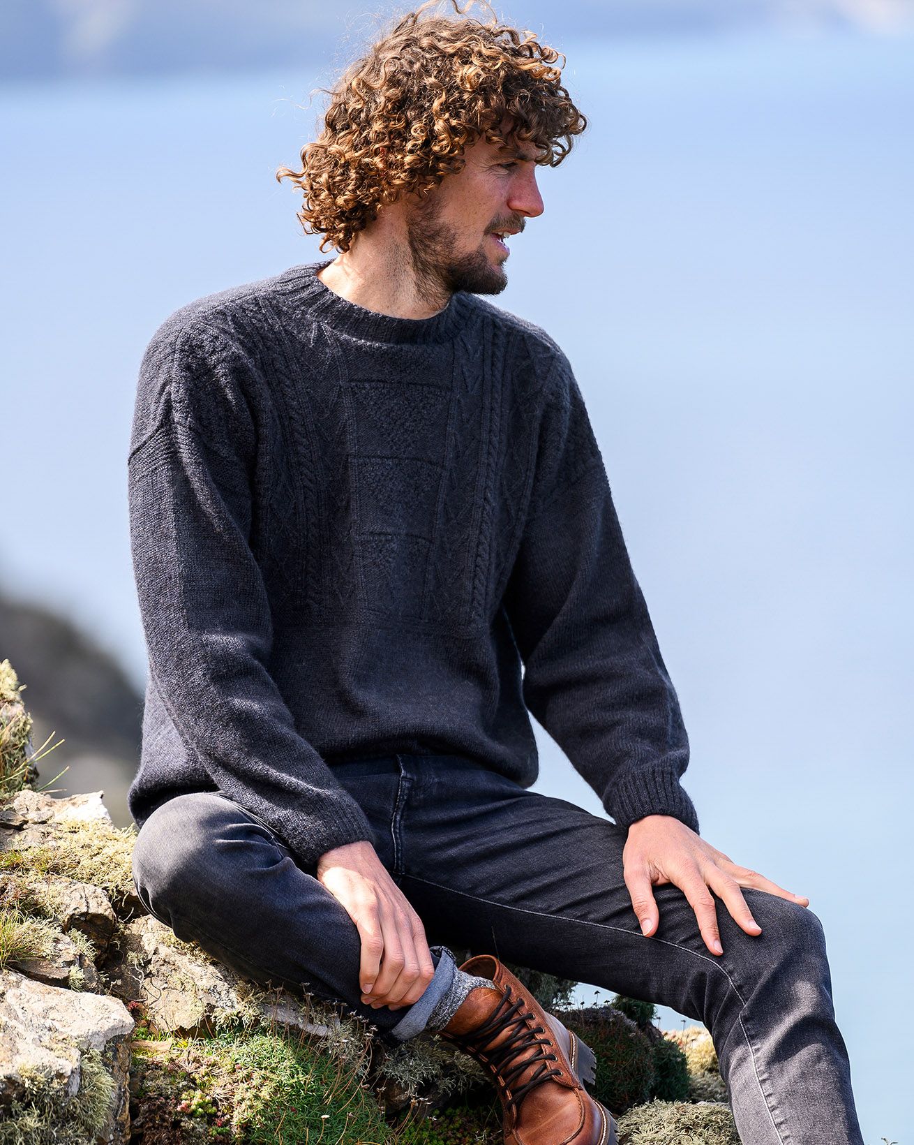 Men's British Gansey Sweater