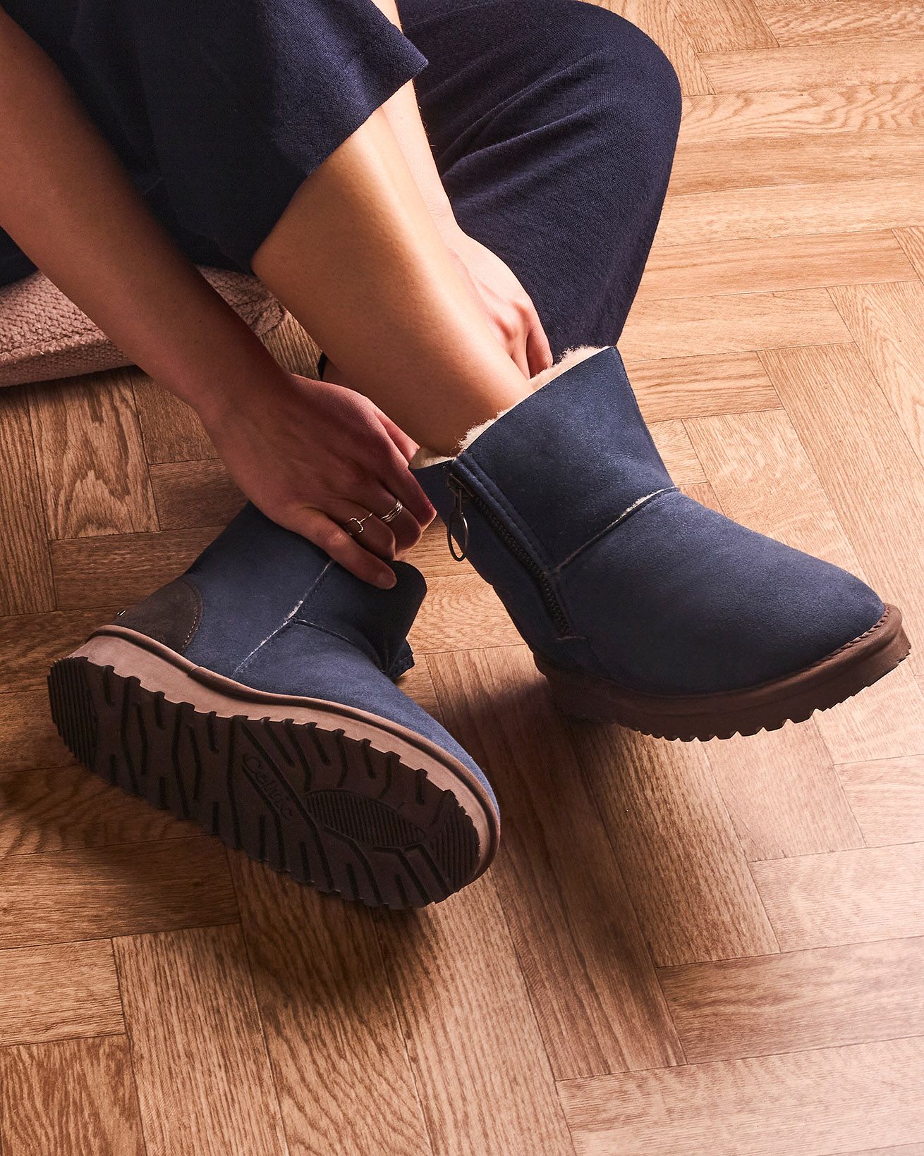Aviator Sheepskin Shortie Boots