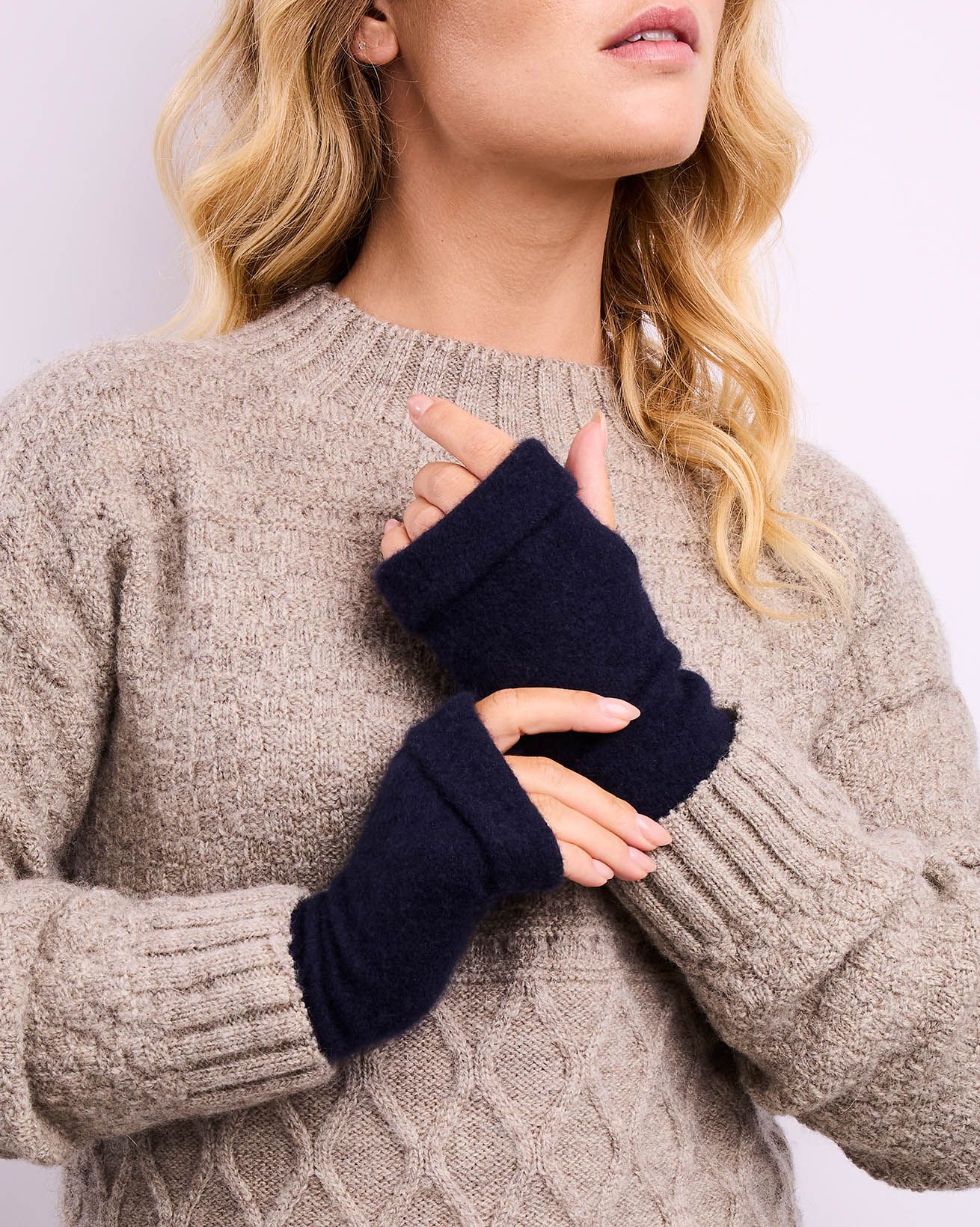 Cashmere Fingerless Gloves