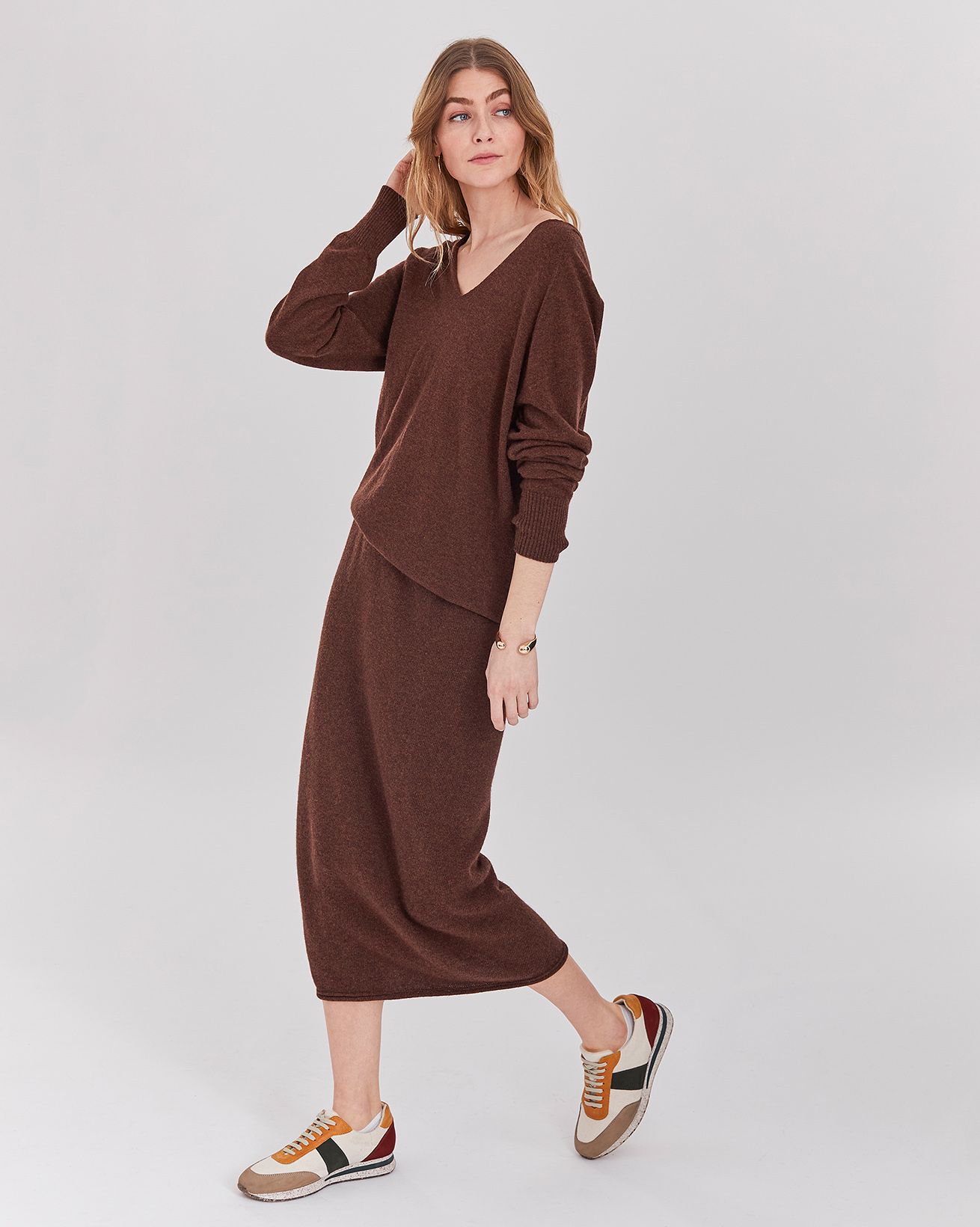 Jupe midi ultra douce