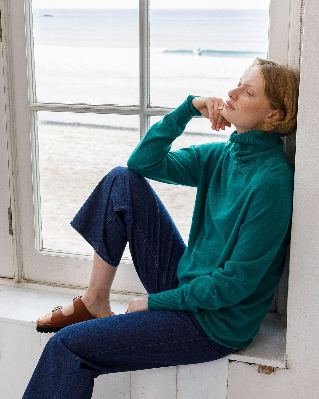 Supersoft Slouch Roll Neck Jumper