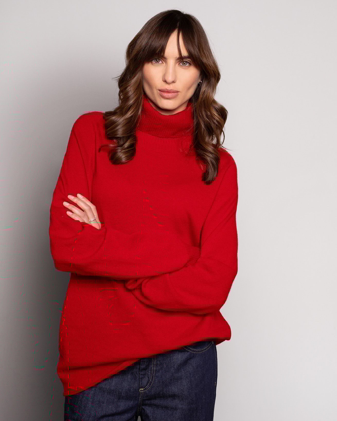 Supersoft Slouch Roll Neck Jumper