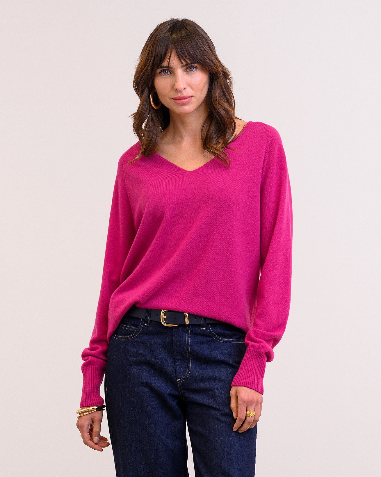Supersoft Slouch V Neck Sweater