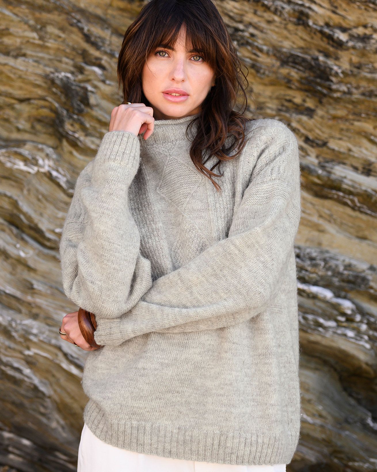 Pull Guernesey En Laine Britannique