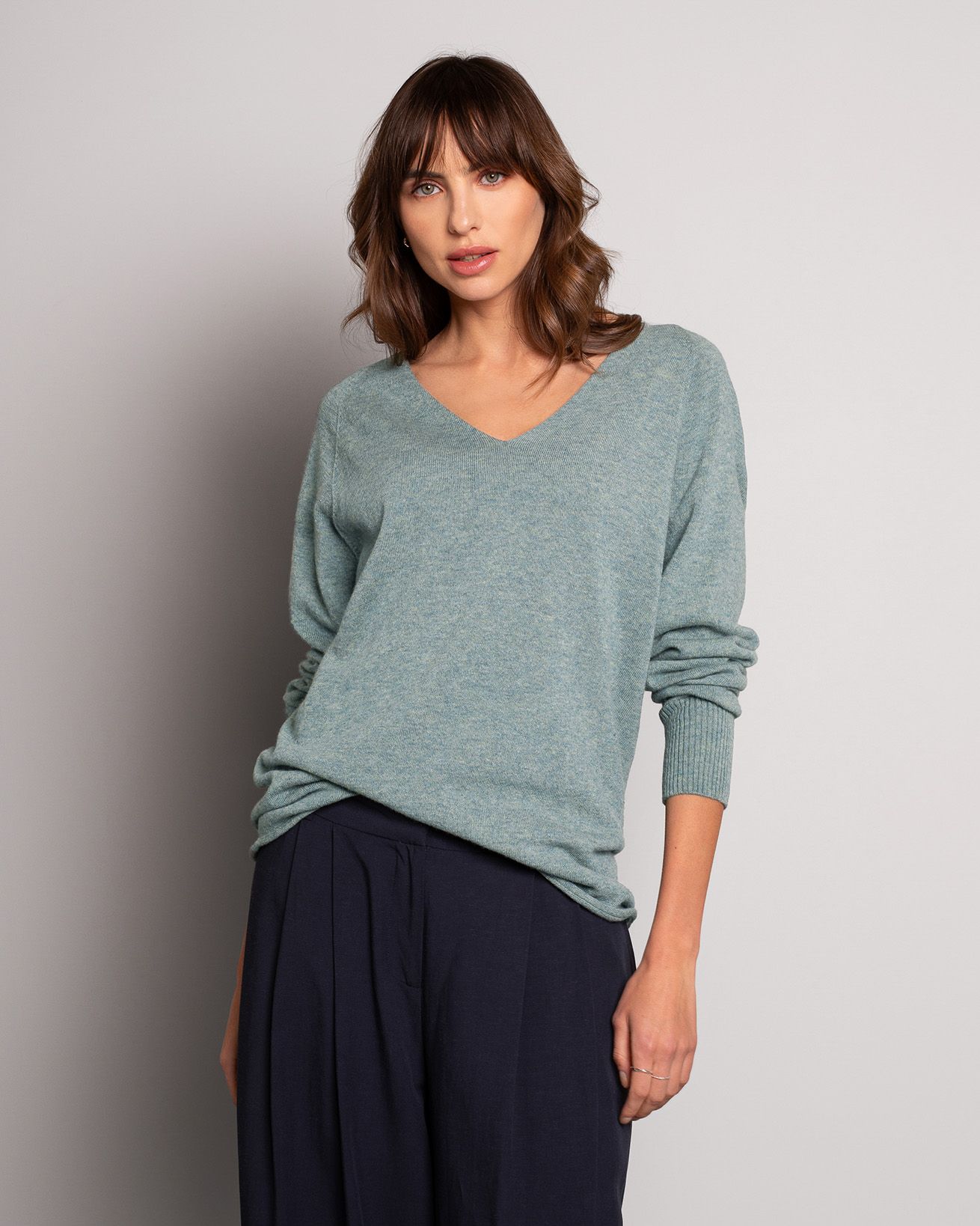 Supersoft Slouch V Neck Sweater