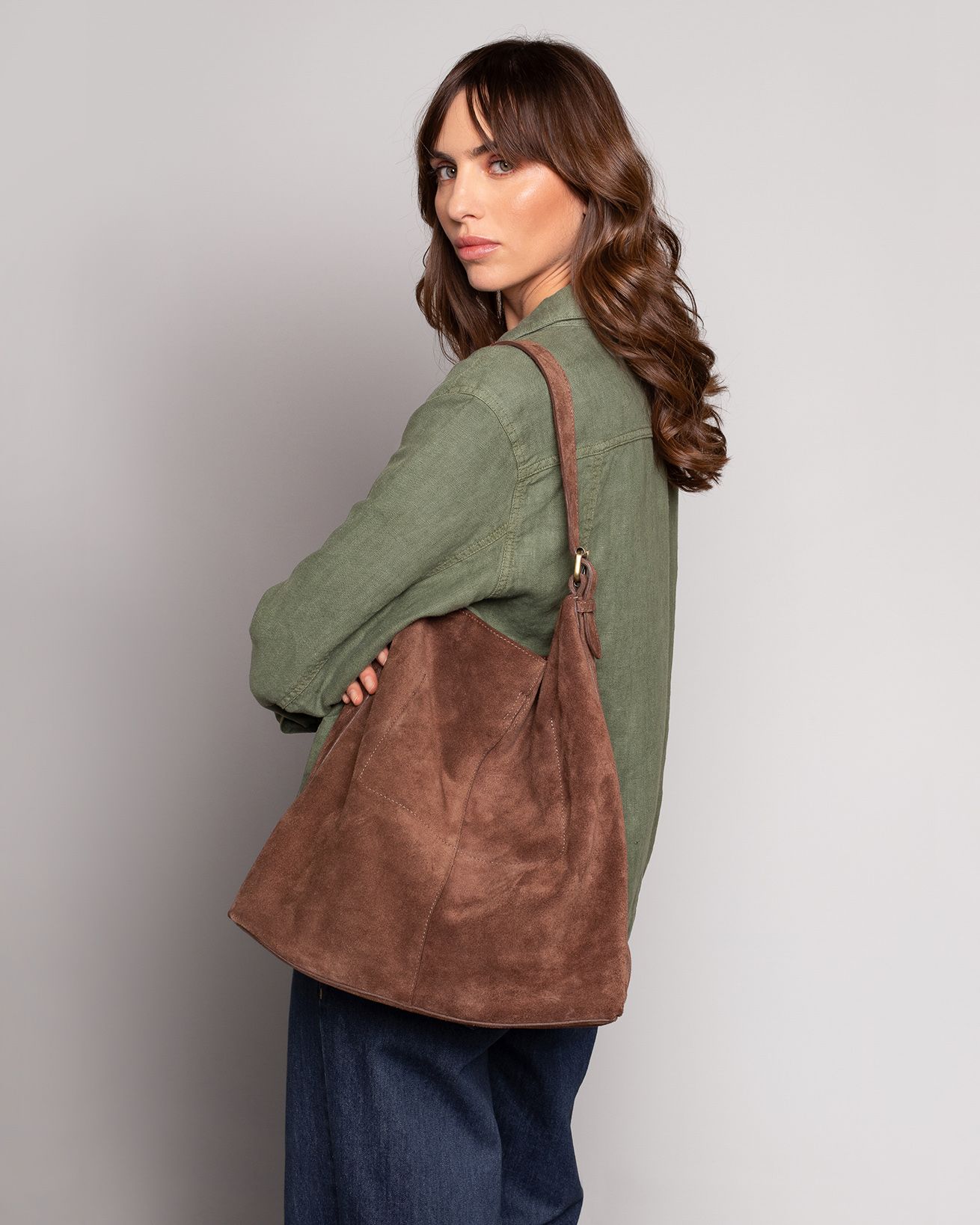 Wildleder Schlaue Schultertasche