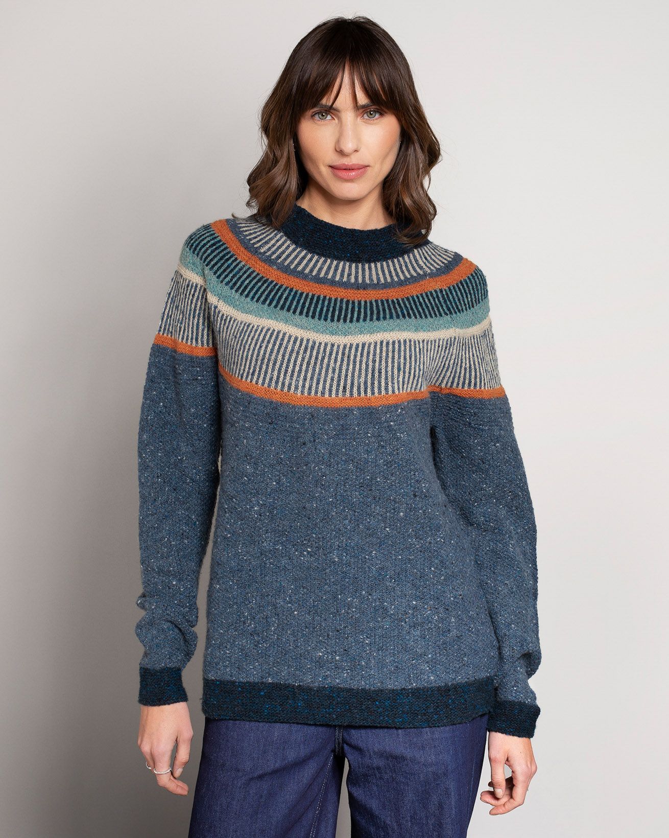 Statement-Pullover aus Donegal-Wolle