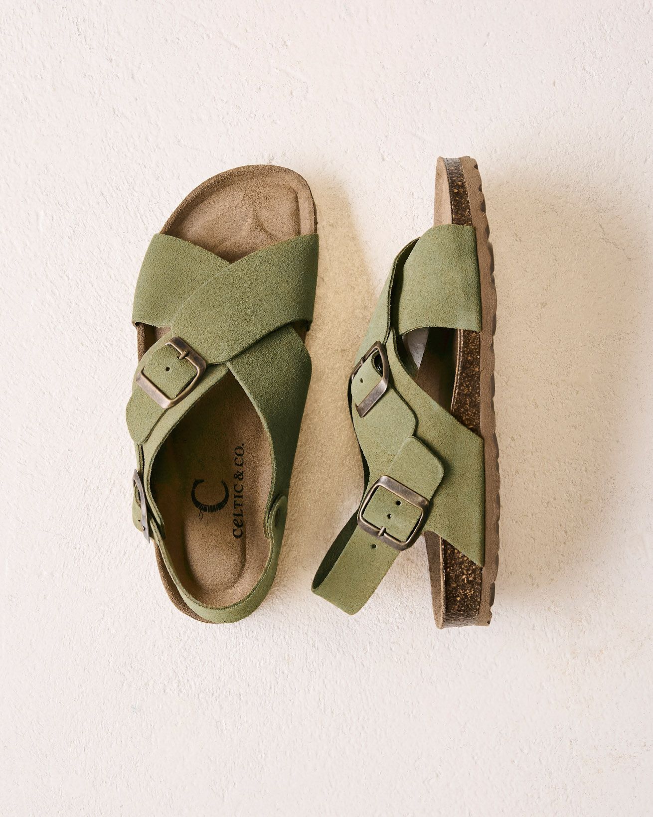 Crossover Buckle Sandals