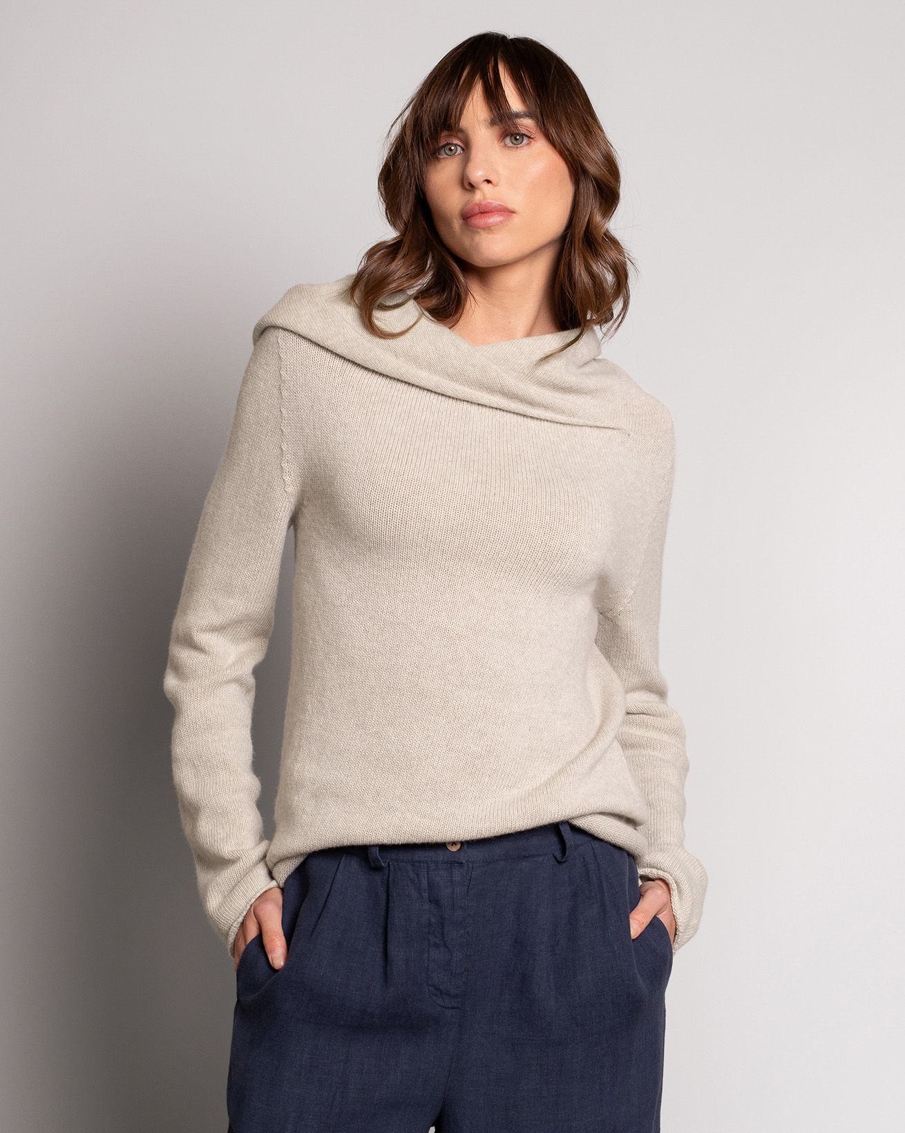Supersoft Collared Slouch Jumper