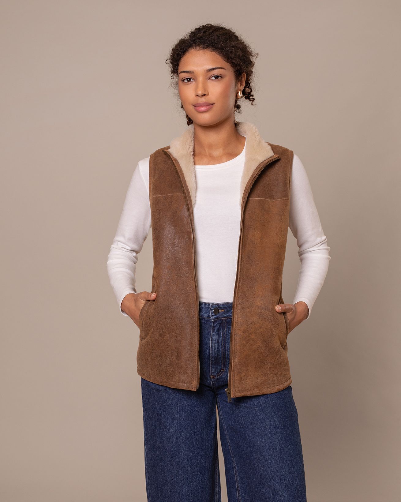 Sheepskin Bodywarmer
