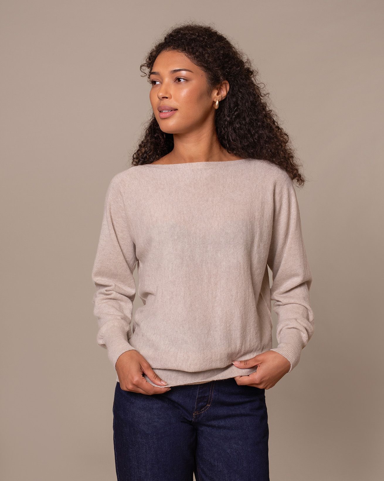 Supersoft Slash Neck Sweater