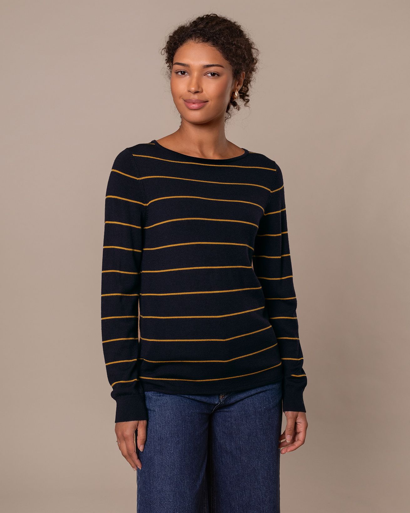 Merino Fine Knit Boat Neck Jumper
