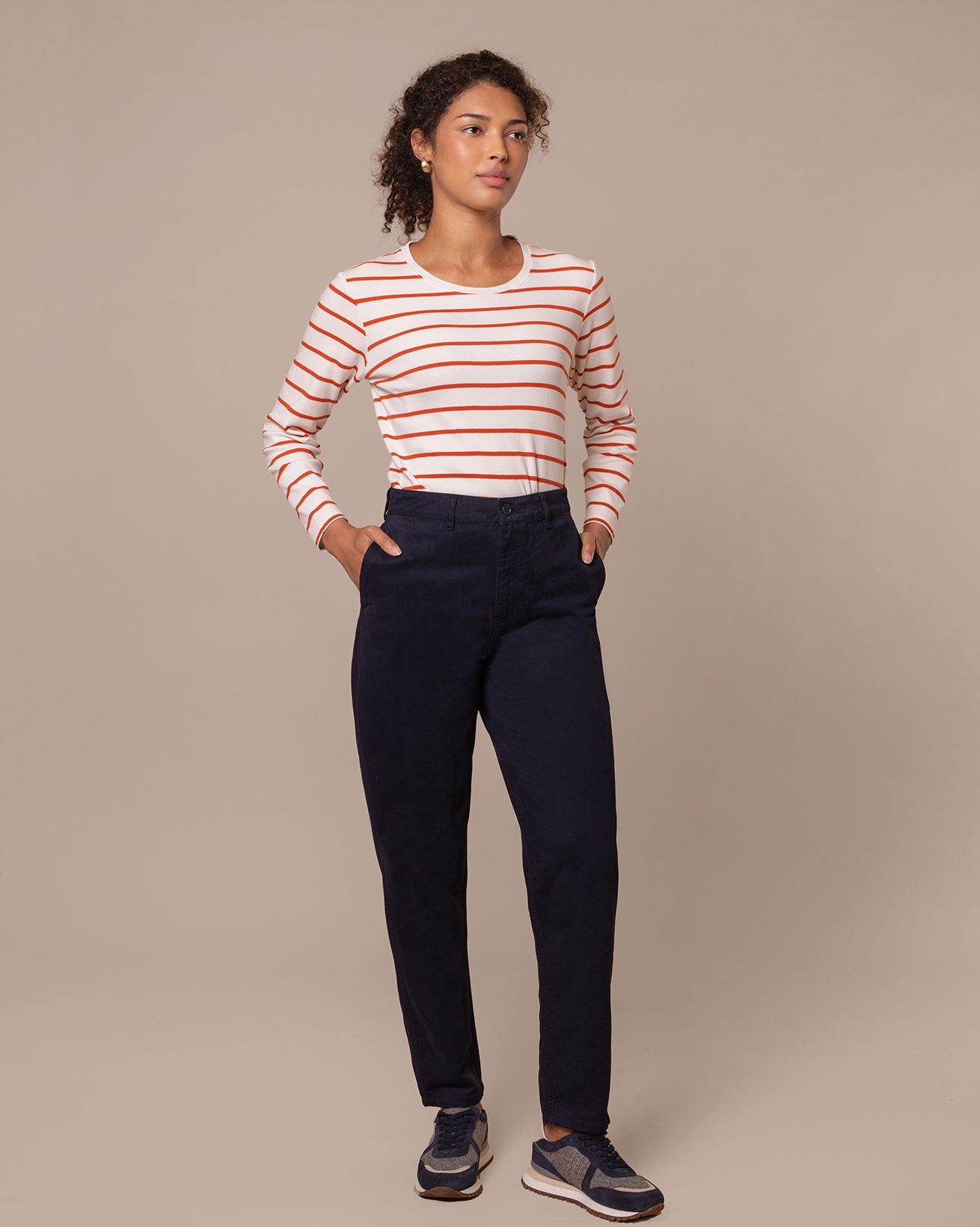 Barrel Leg Trousers