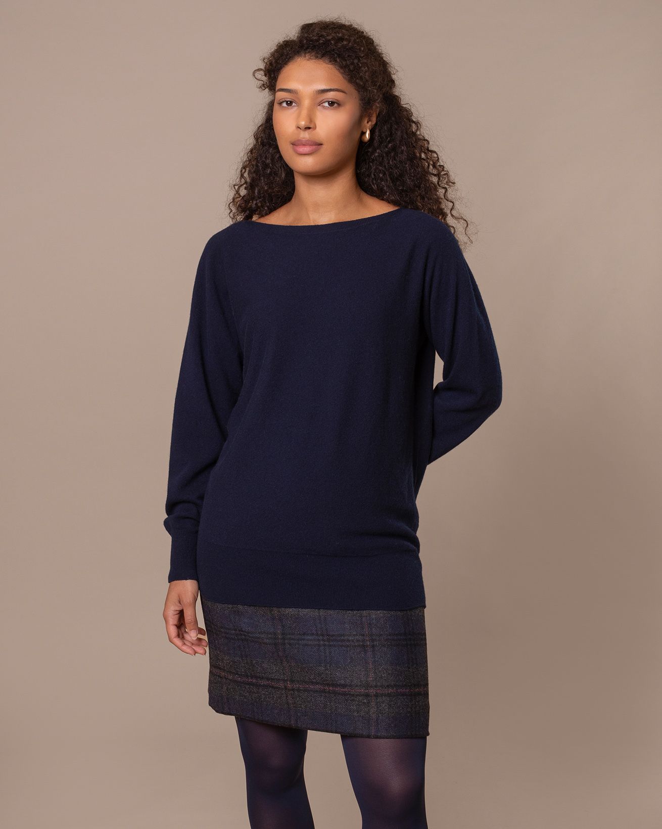 Pullover Aus Geelong-Wolle Mit Carmen-Ausschnitt