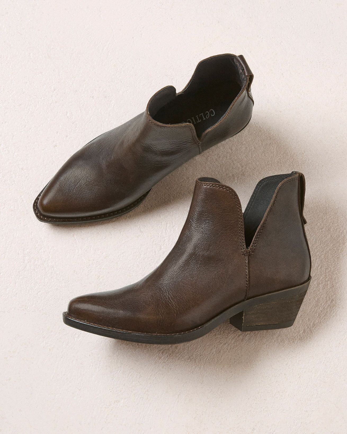 Split Detail Ankle Boots