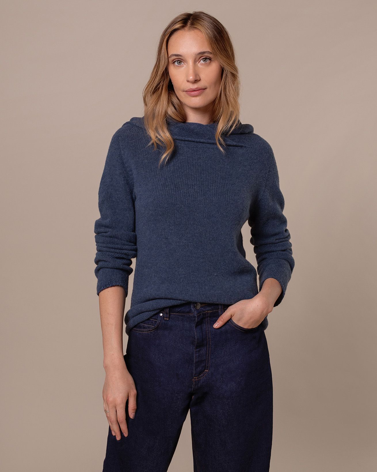 Supersoft Collared Slouch Jumper