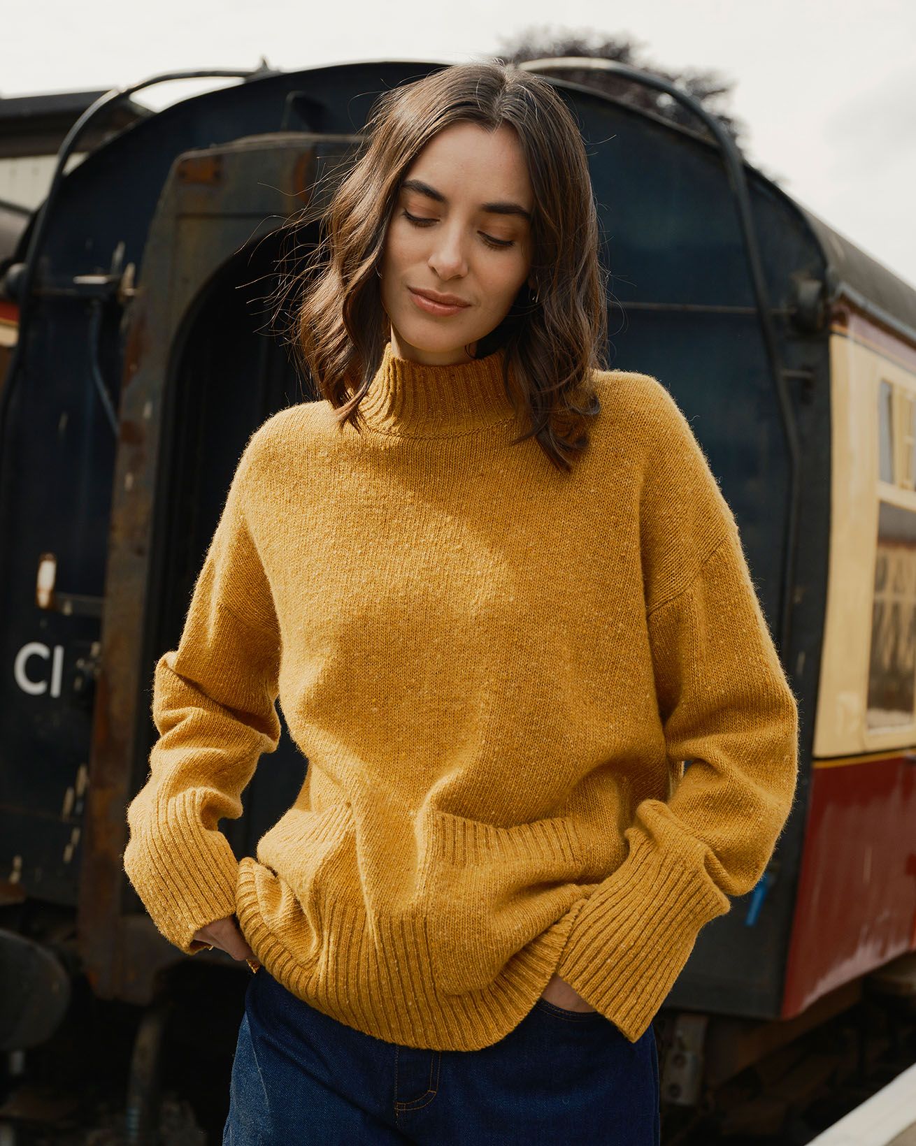 Flecked Patch Pocket Jumper