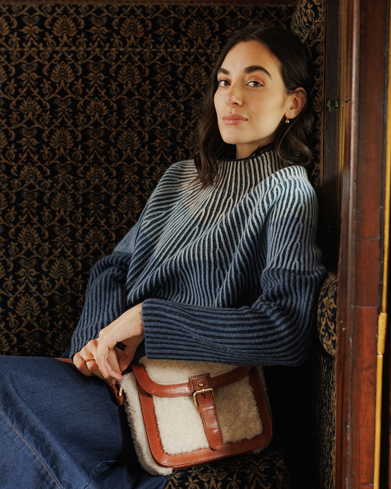 Faded Funnel Neck Jumper