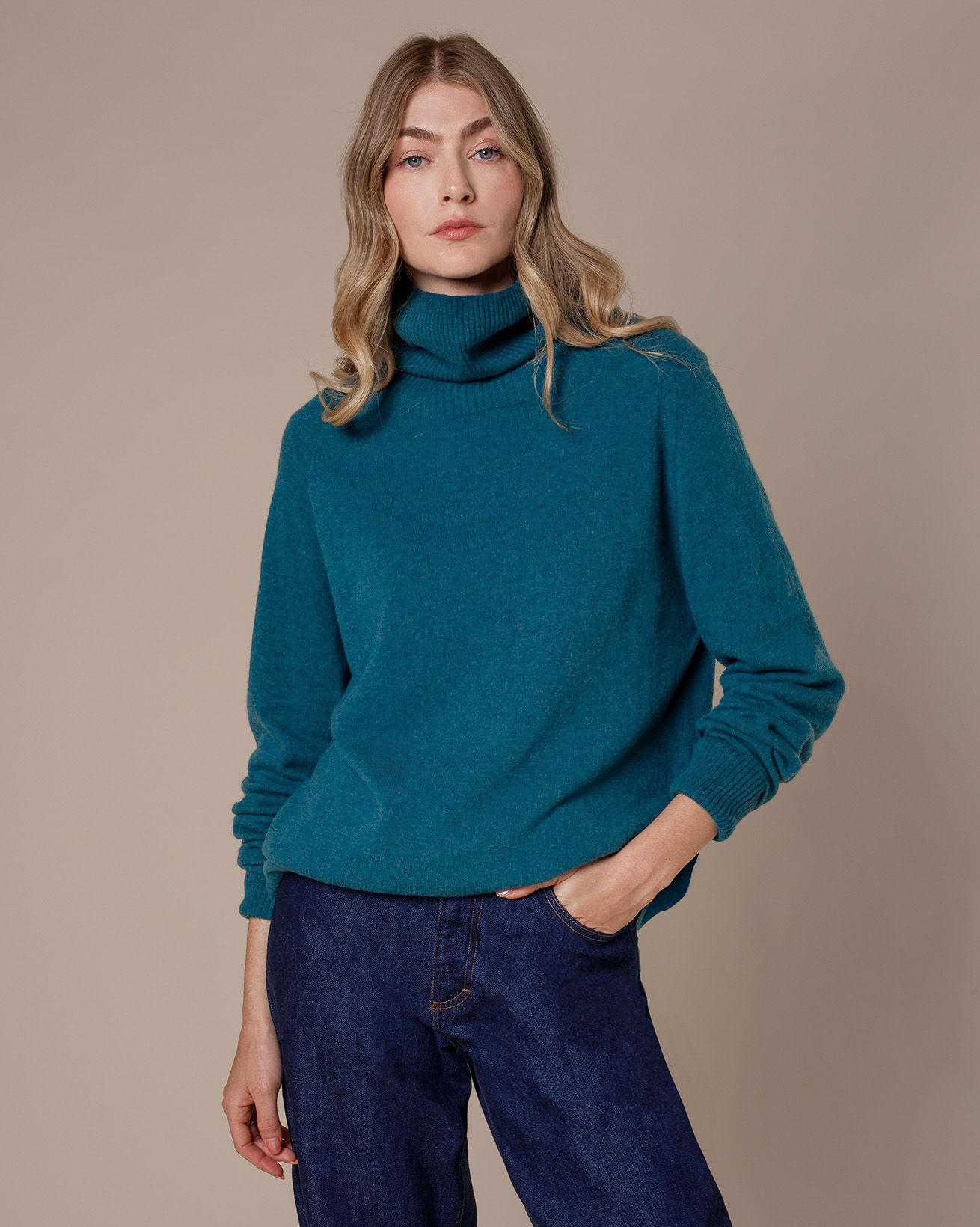 Supersoft Slouch Turtleneck Sweater