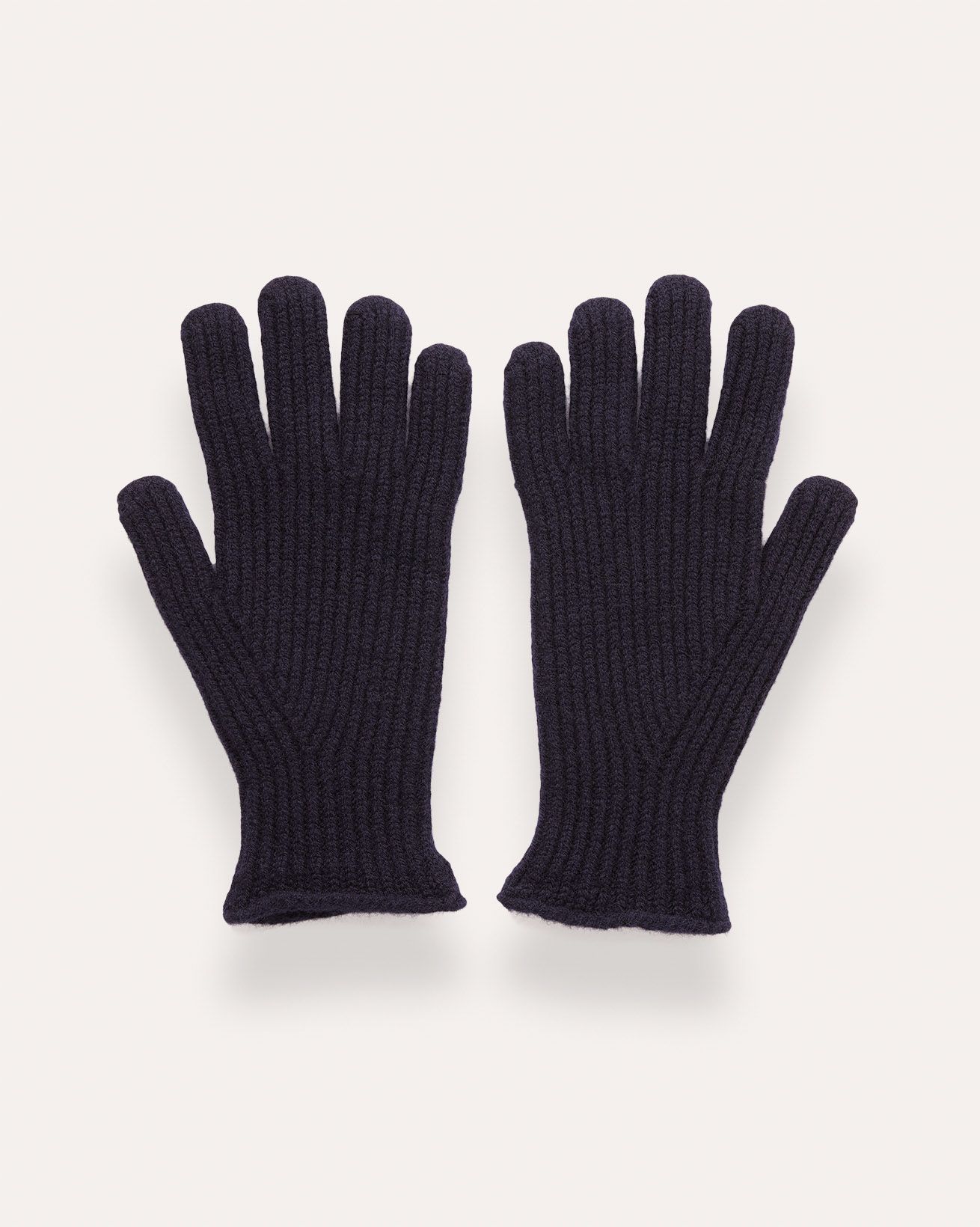Men's Lambswool Ribbed Gloves