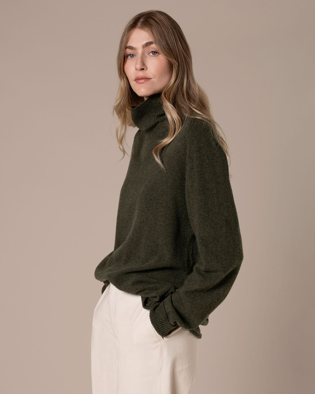 Supersoft Slouch Roll Neck Jumper