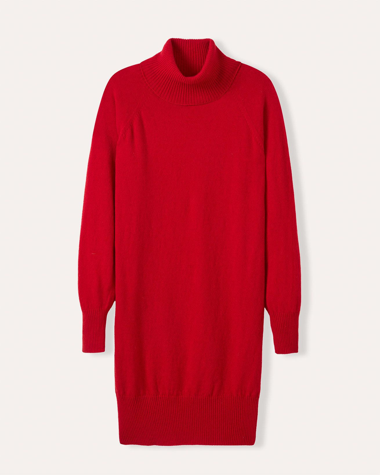Supersoft Roll Neck Knee Length Dress