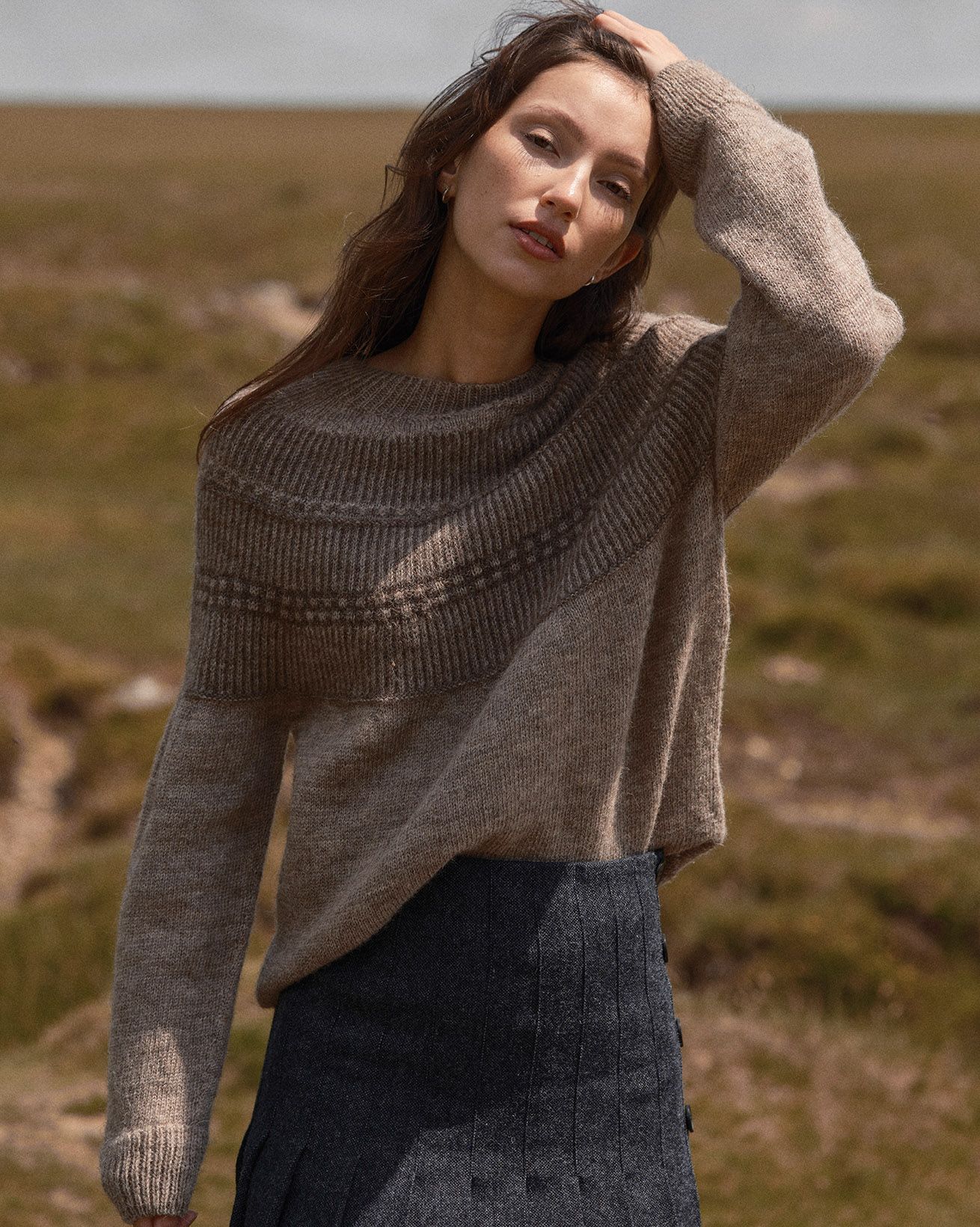 British Wool Yoke Pattern Jumper 